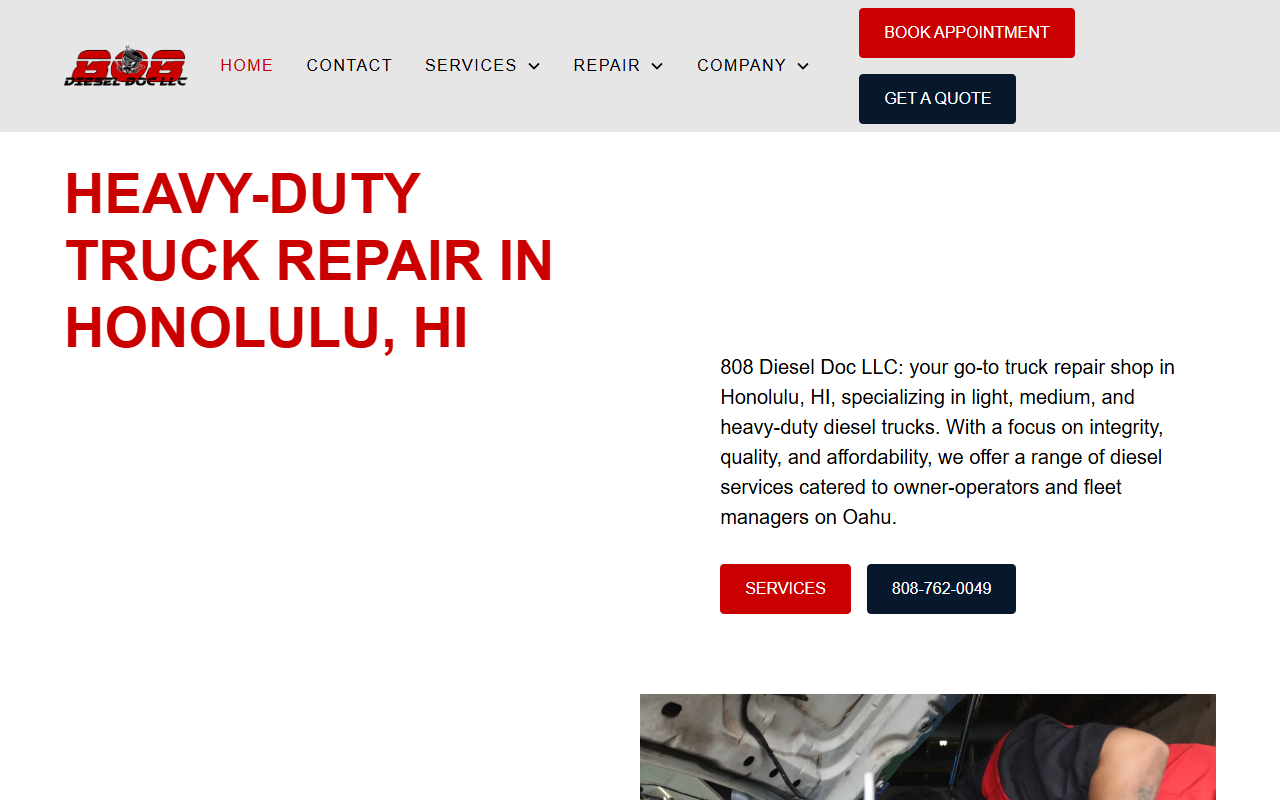808dieseldocllc.com screenshot