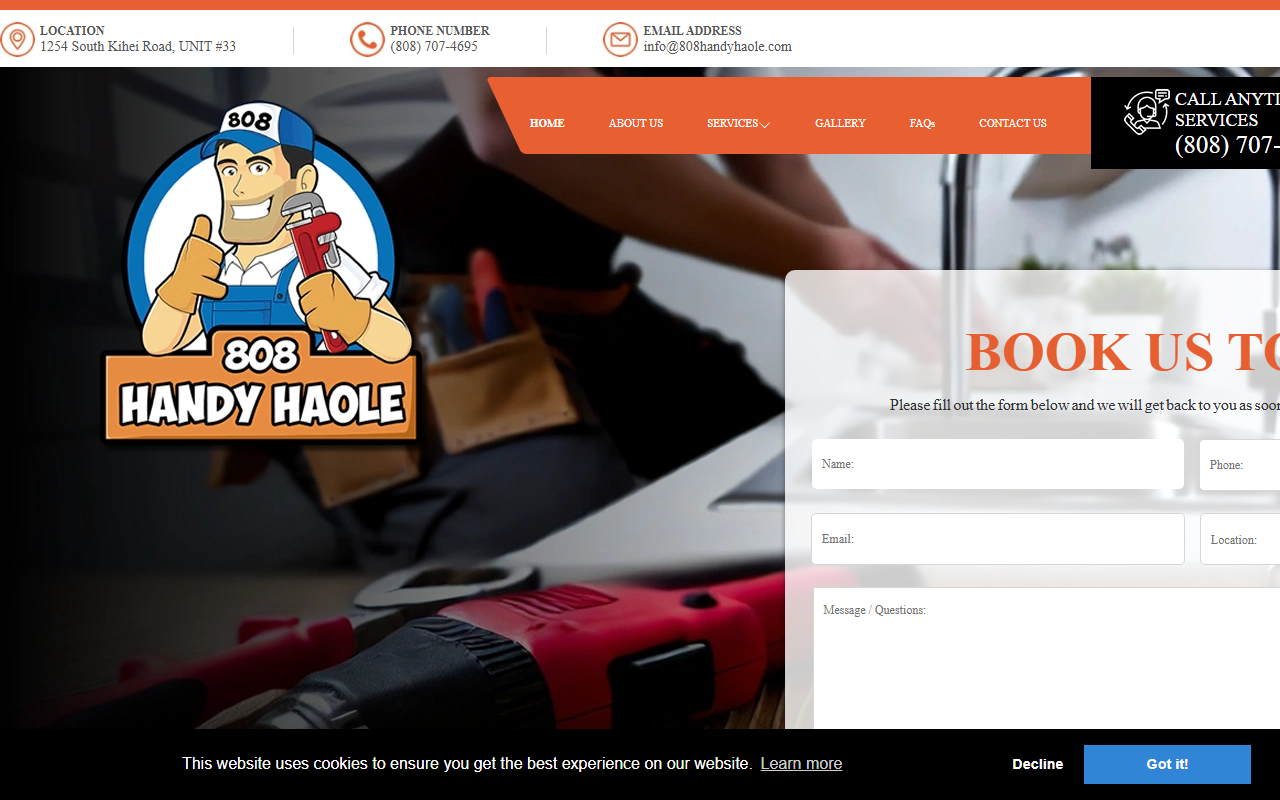 808handyhaole.com screenshot