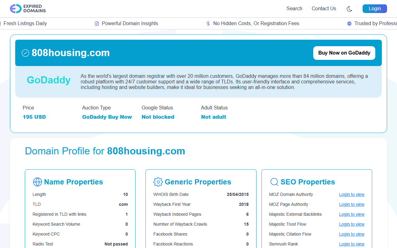808housing.com screenshot