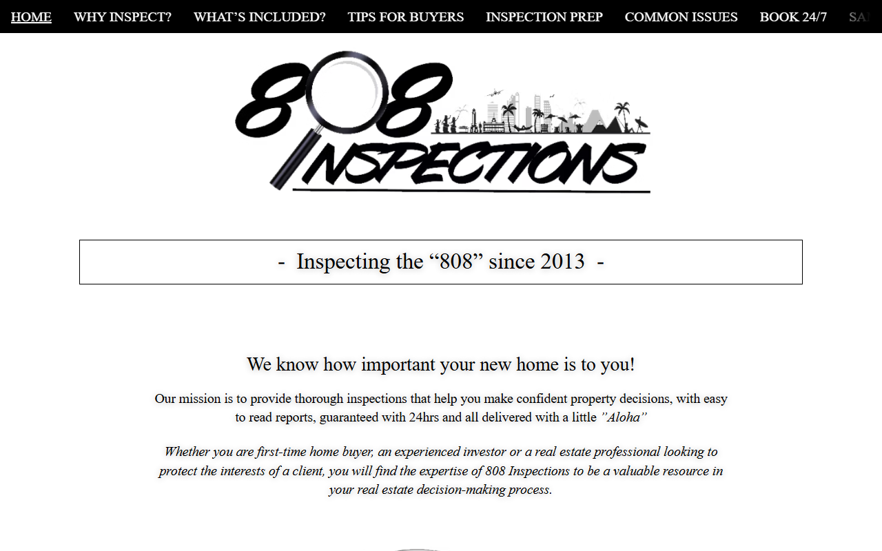 808inspections.com screenshot