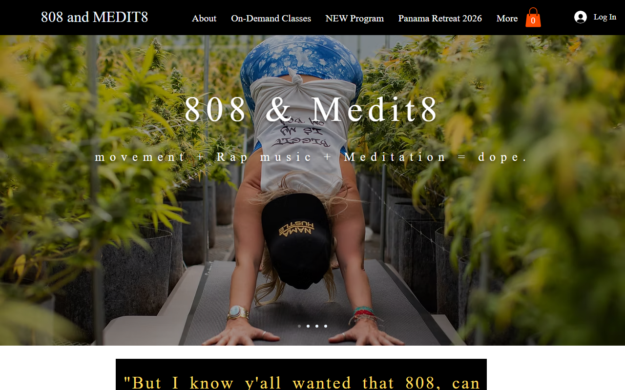 808meditate.com screenshot
