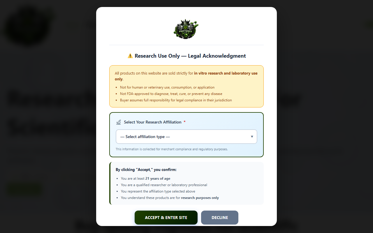 808peptidesllc.com screenshot