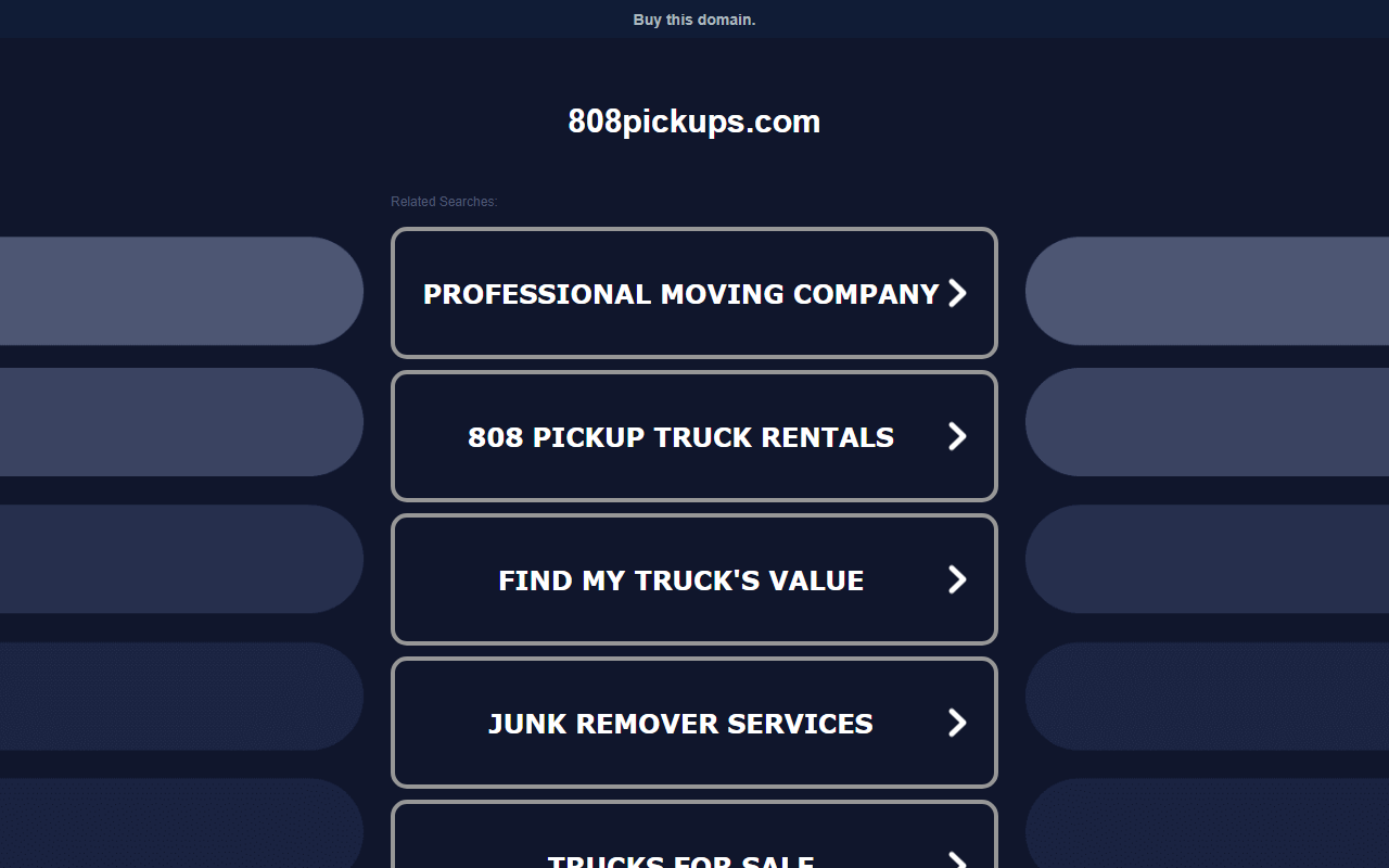 808pickups.com screenshot