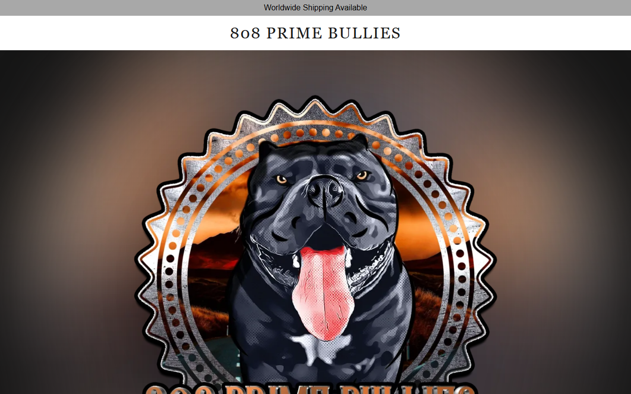808primebullies.com screenshot