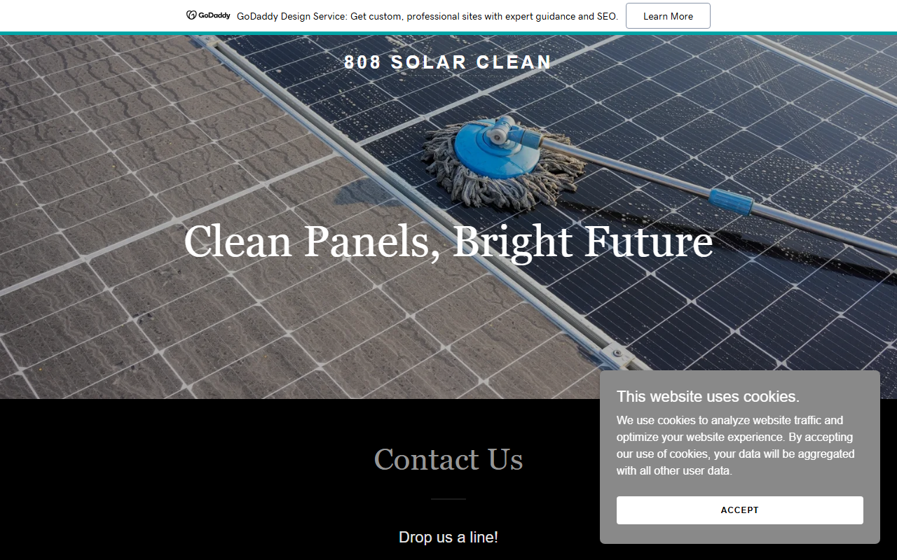 808solarclean.com screenshot