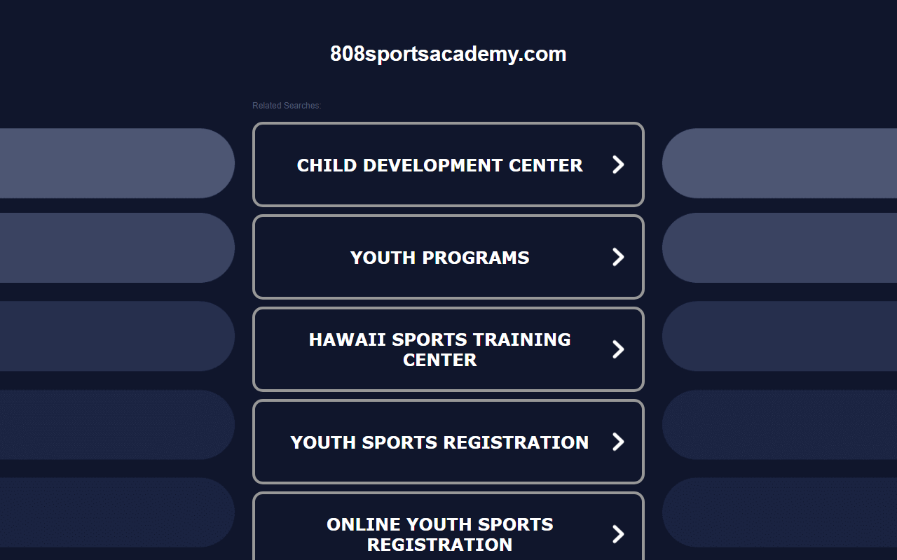 808sportsacademy.com screenshot