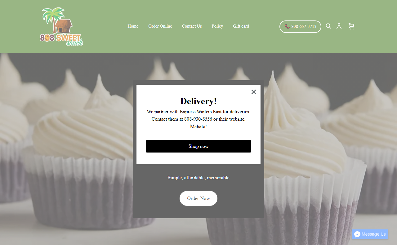 808sweetshack.com screenshot