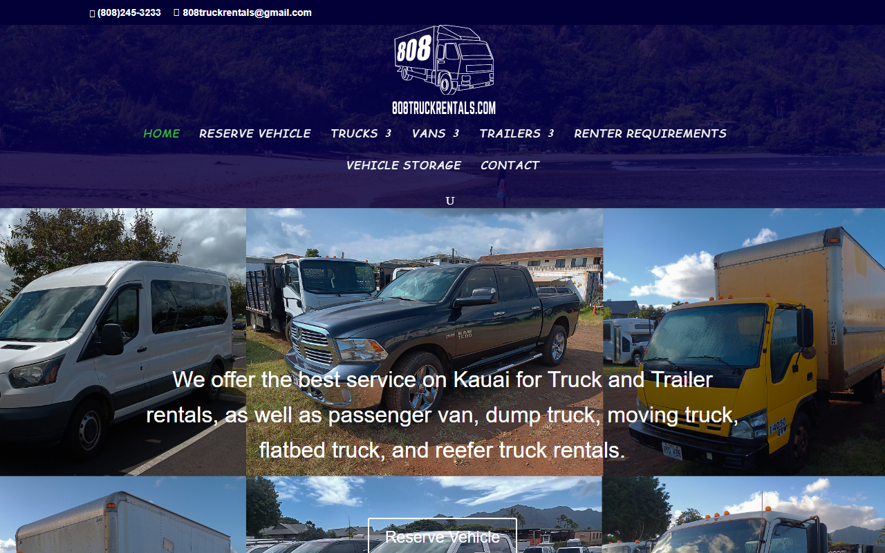 808truckrentals.com screenshot