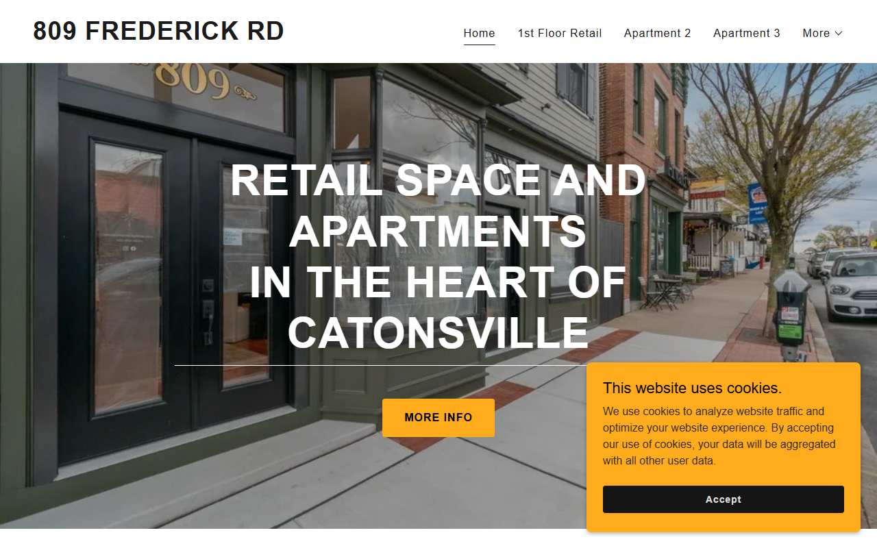 809frederick.com screenshot