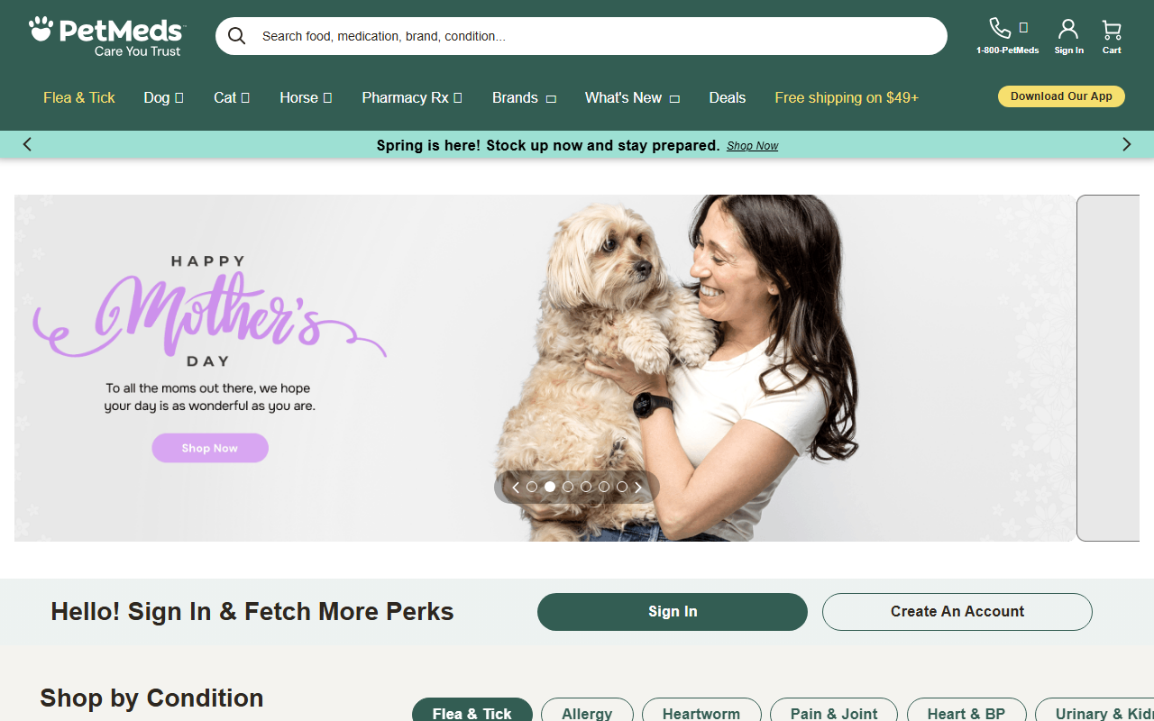 809petmeds.com screenshot