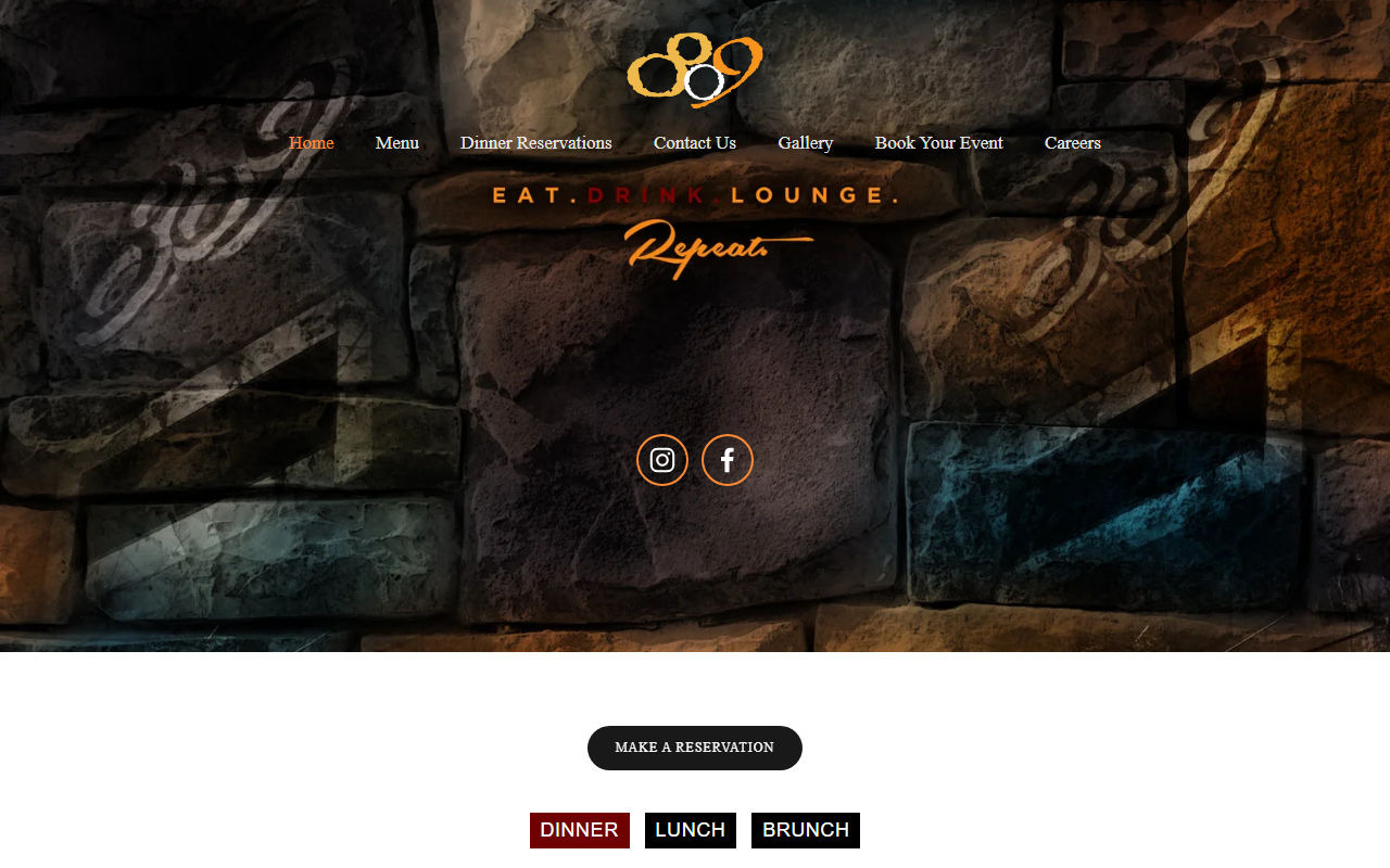809restaurant.com screenshot