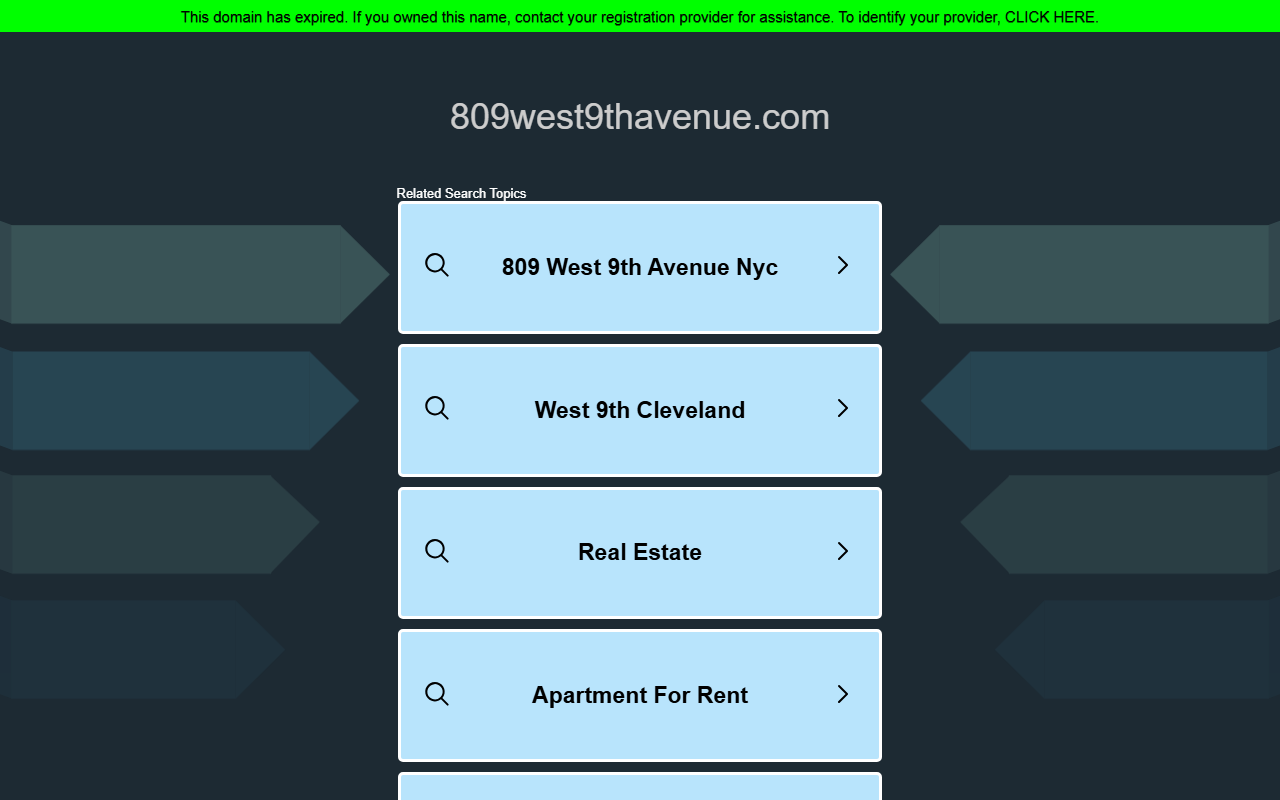 809west9thavenue.com screenshot