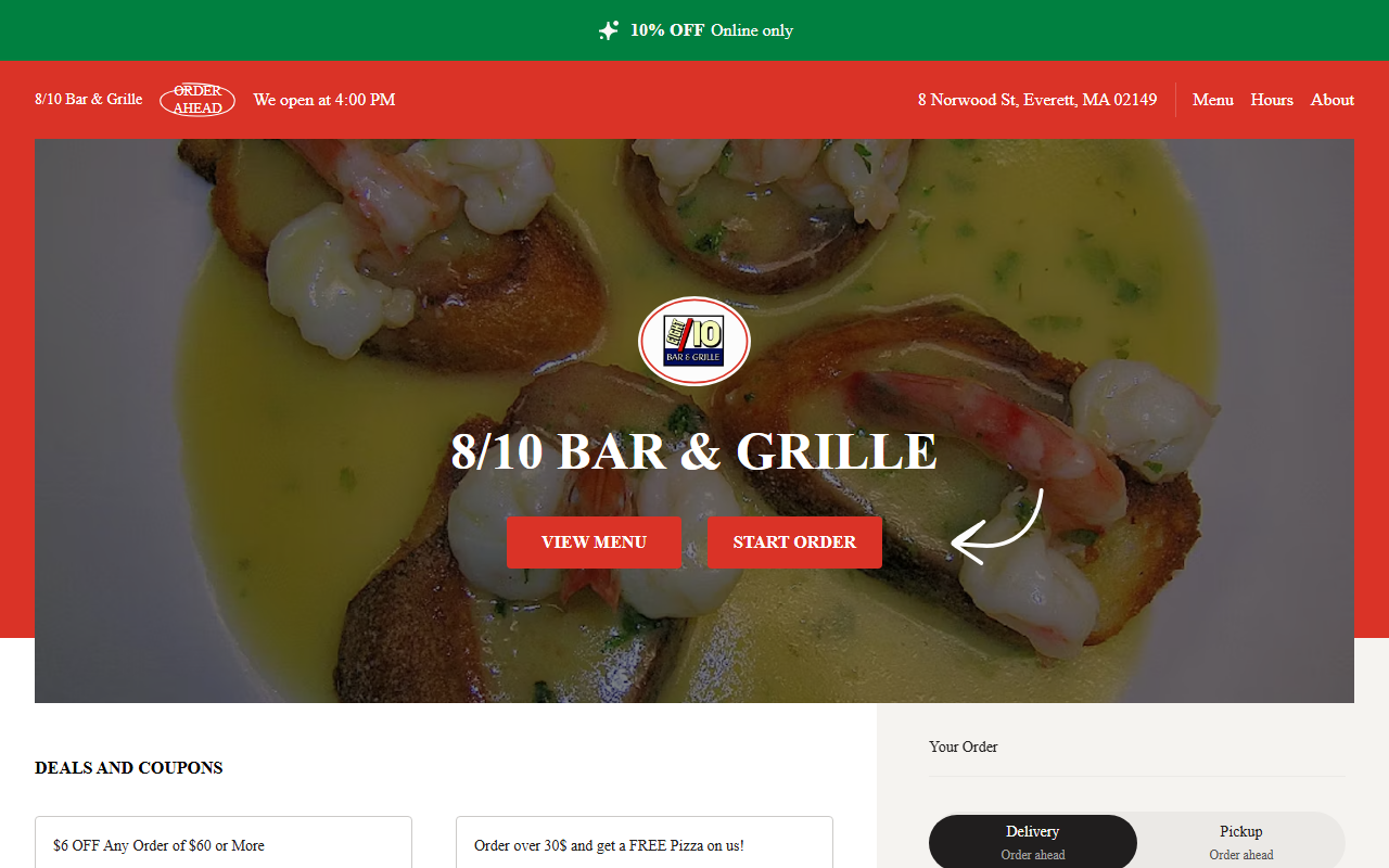 810bargrille.com screenshot