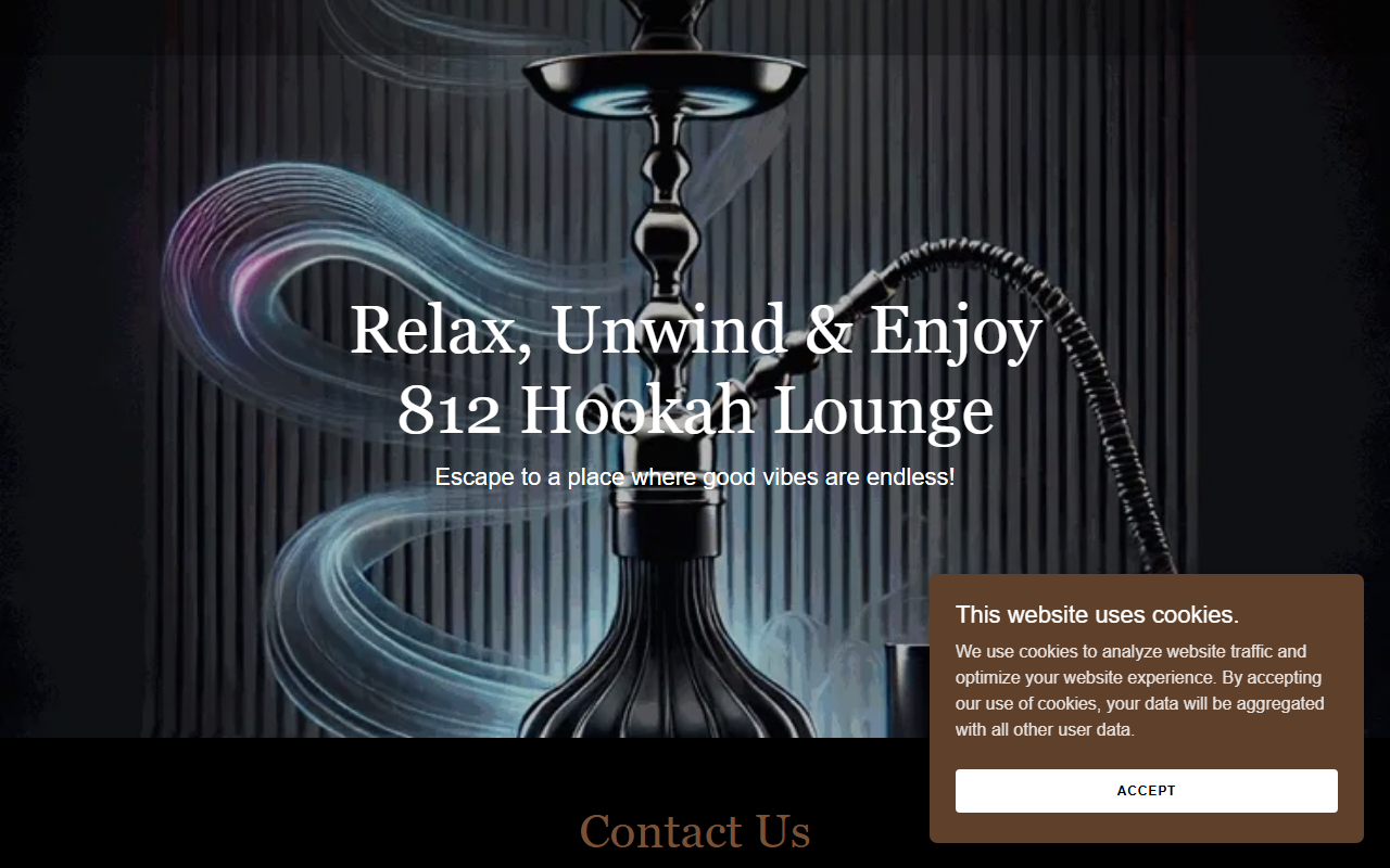 812hookahlounge.com screenshot