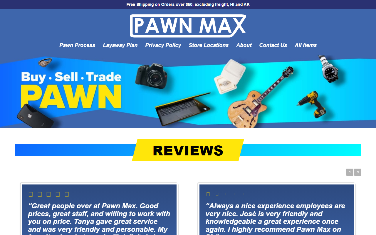 813866pawn.com screenshot