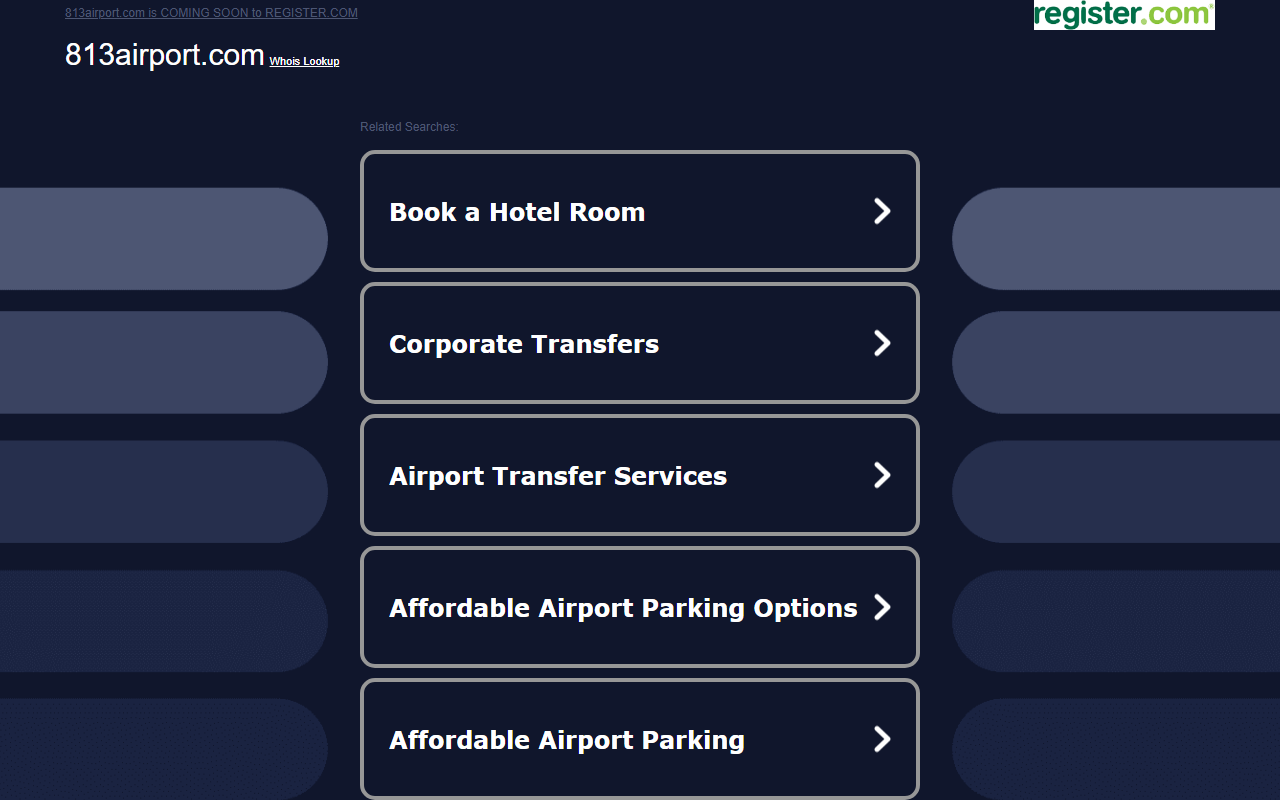 813airport.com screenshot