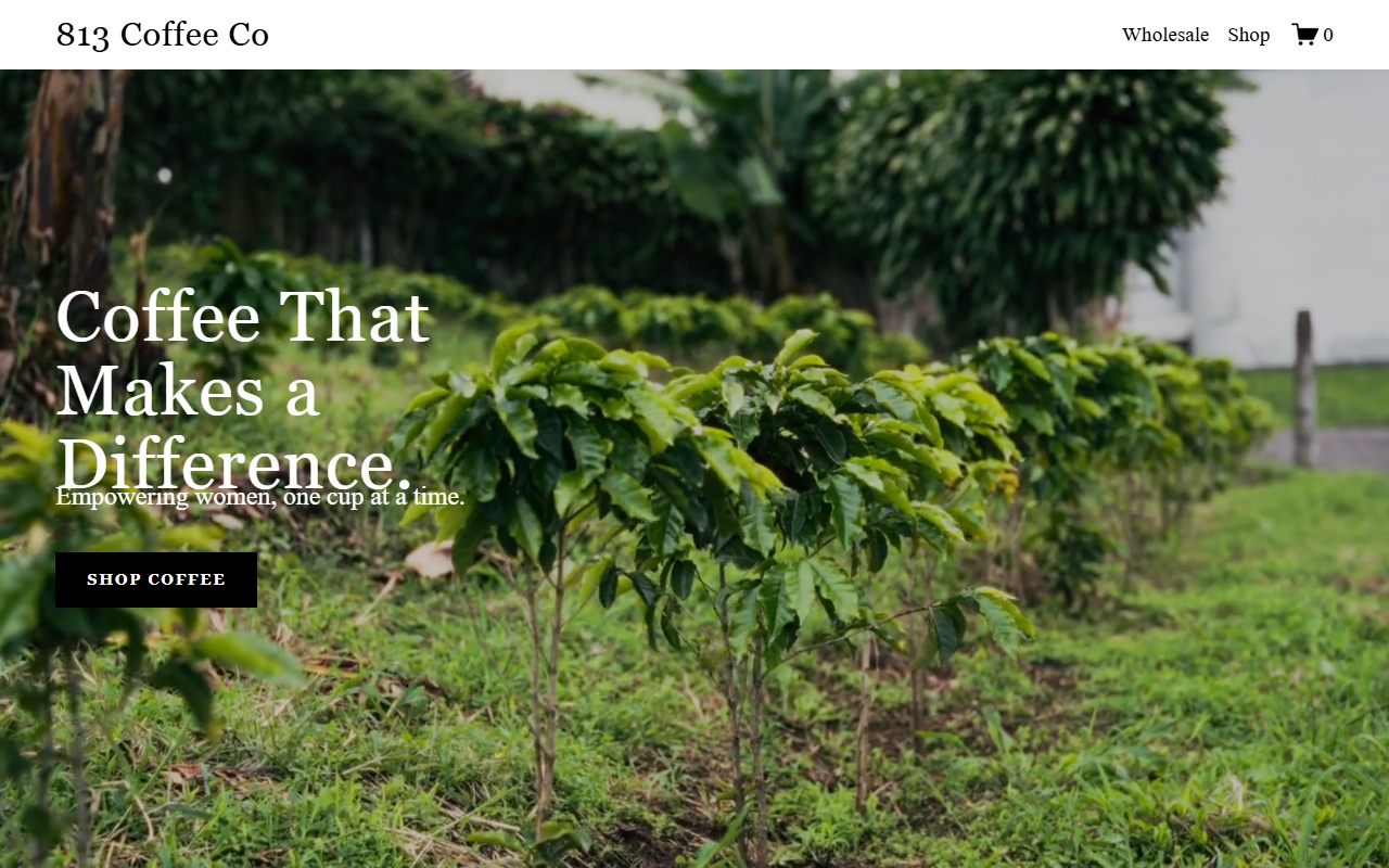 813coffeeco.com screenshot