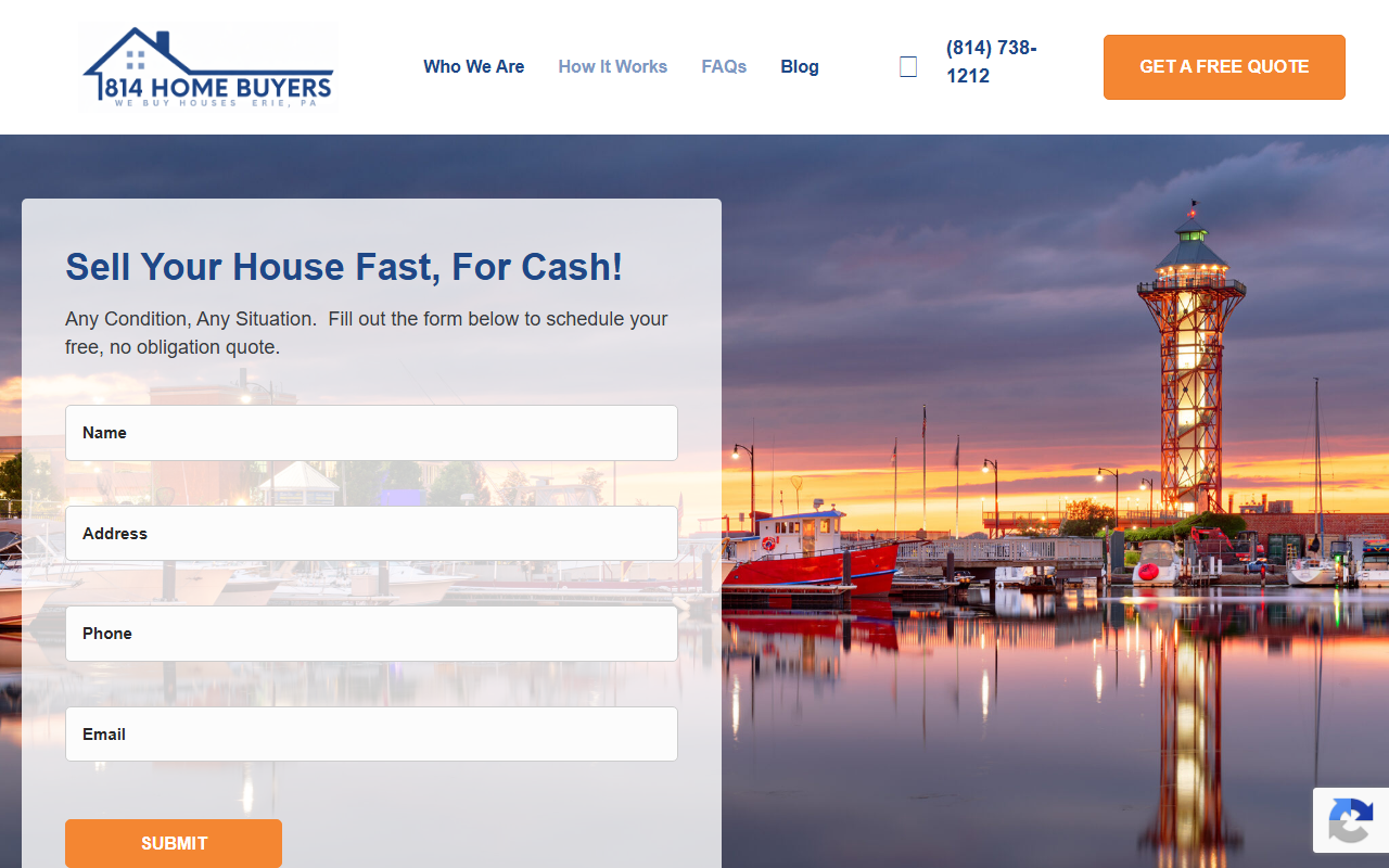 814housebuyers.com screenshot