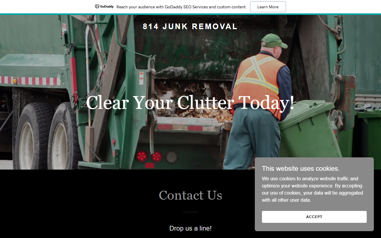 814junkremoval.com screenshot