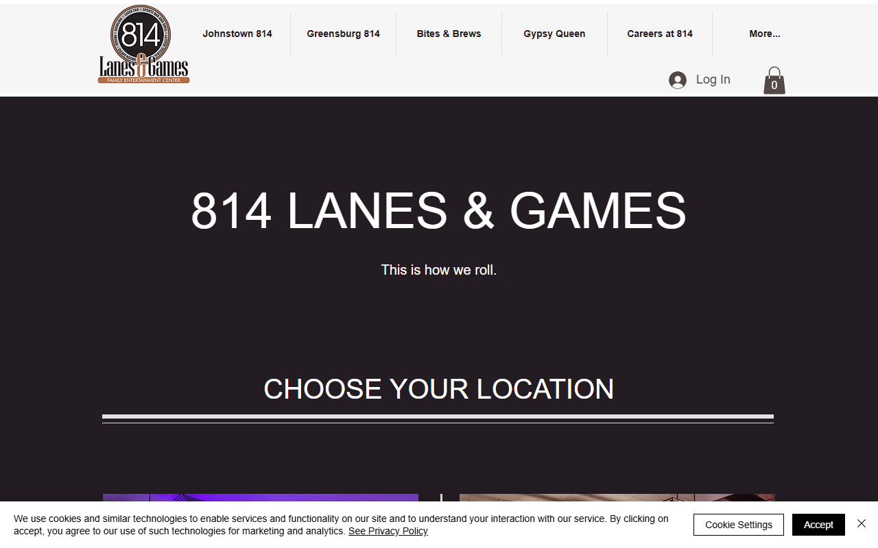 814lanesandgames.com screenshot