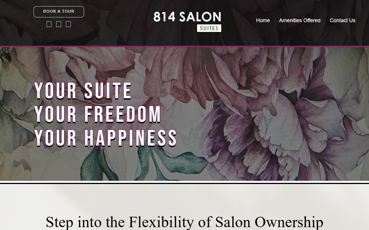 814salonsuites.com screenshot