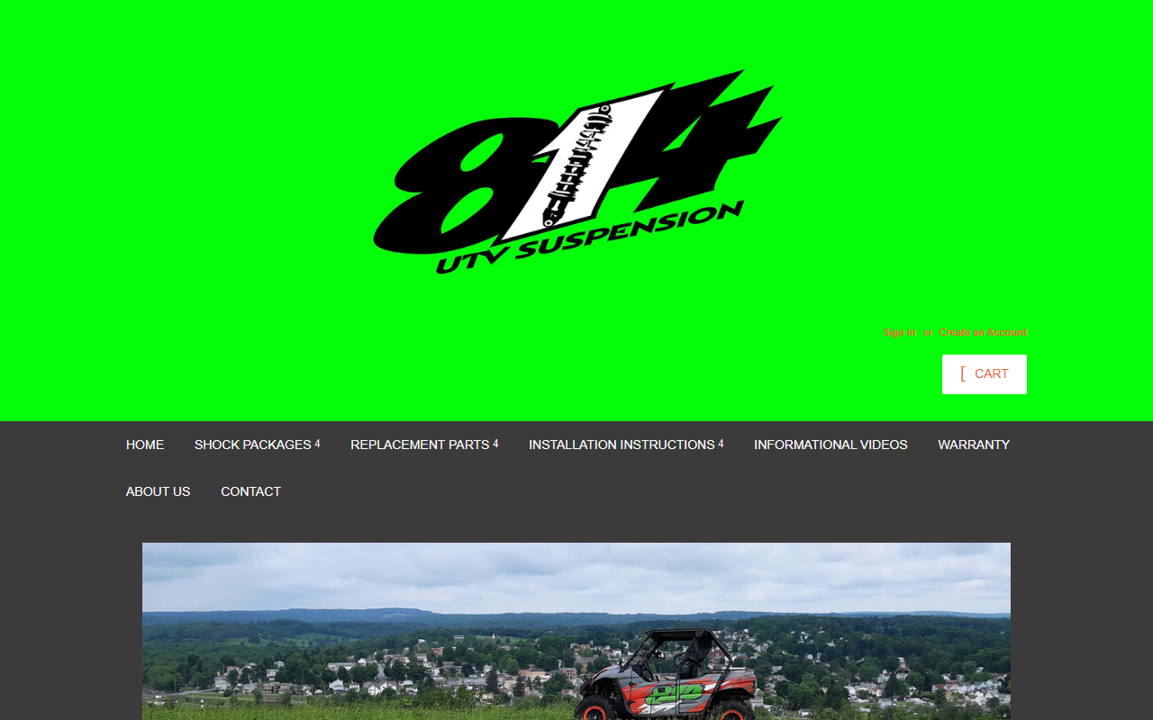 814utvsuspension.com screenshot