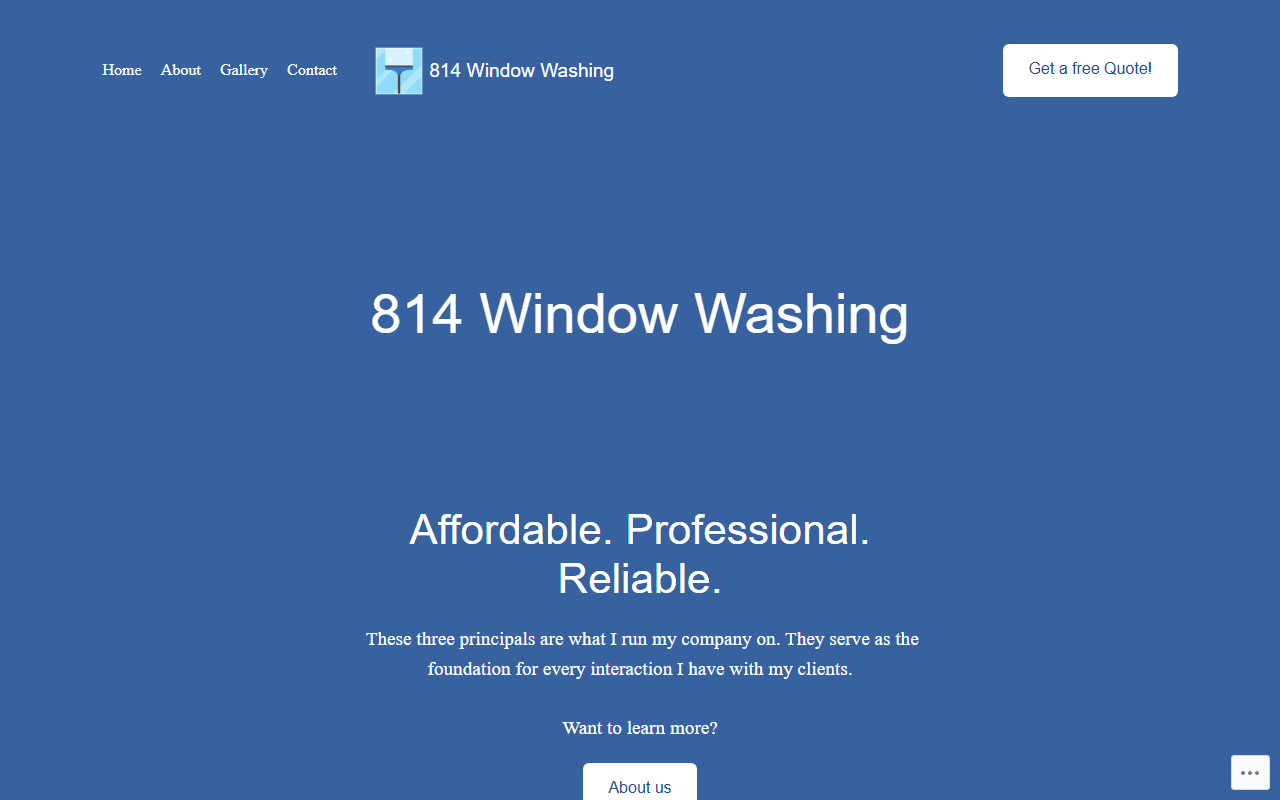 814windowwashing.com screenshot