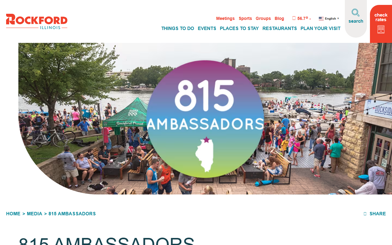 815ambassadors.com screenshot