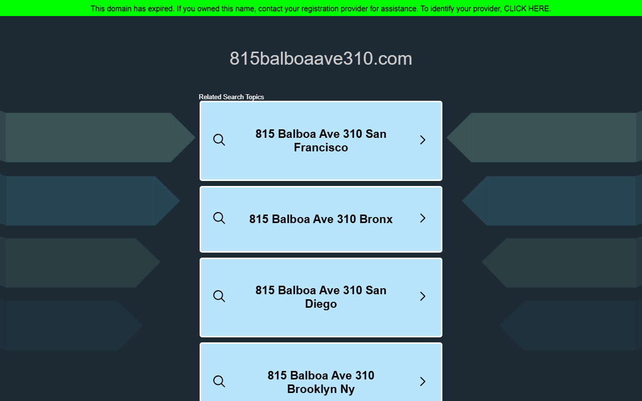 815balboaave310.com screenshot
