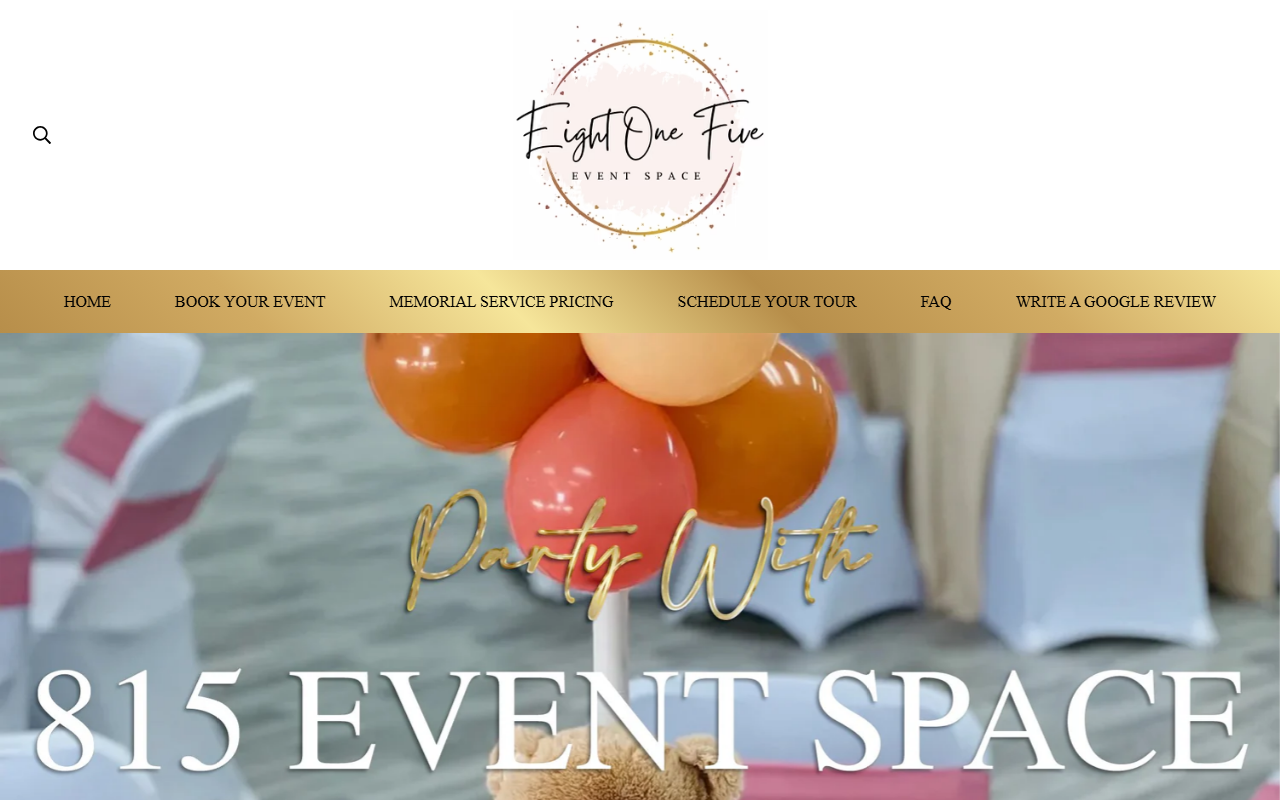 815eventspaces.com screenshot