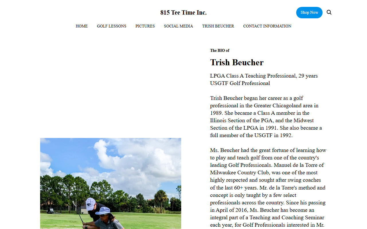815teetime.com screenshot