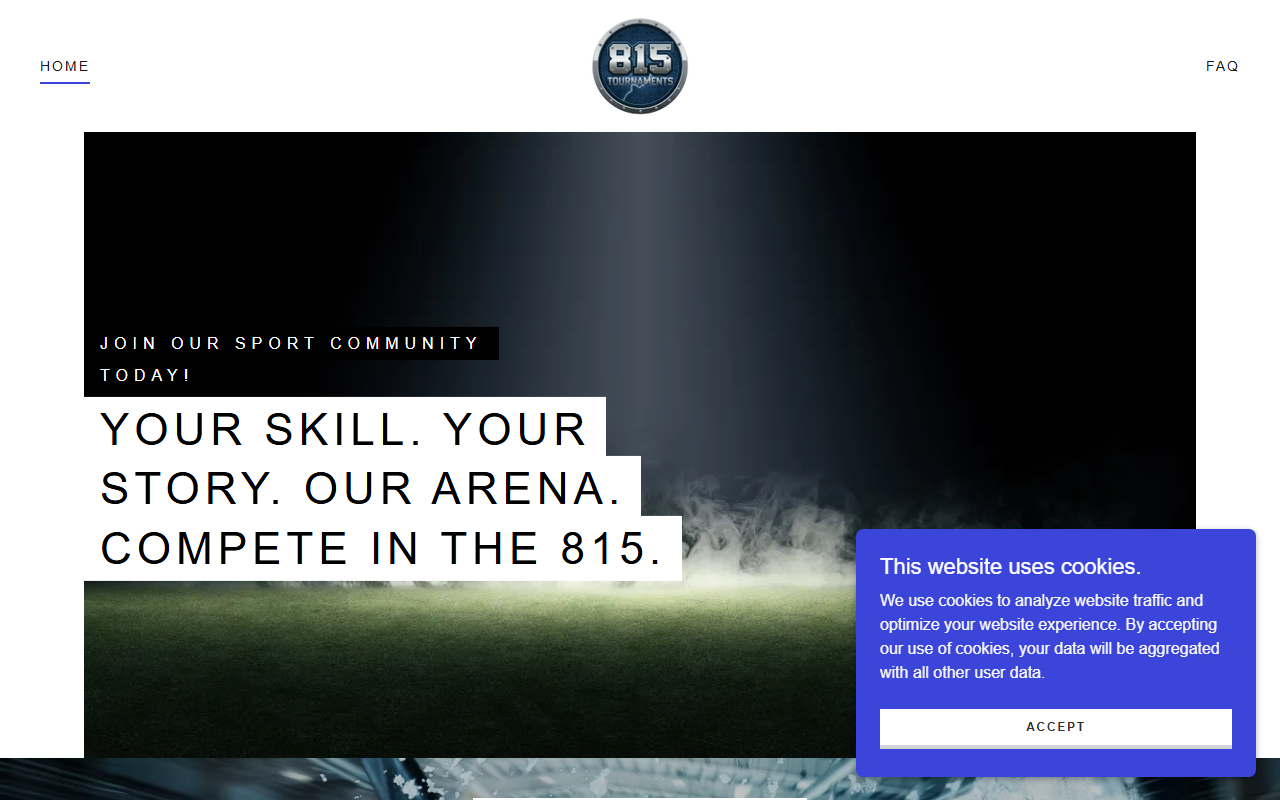 815tournaments.com screenshot