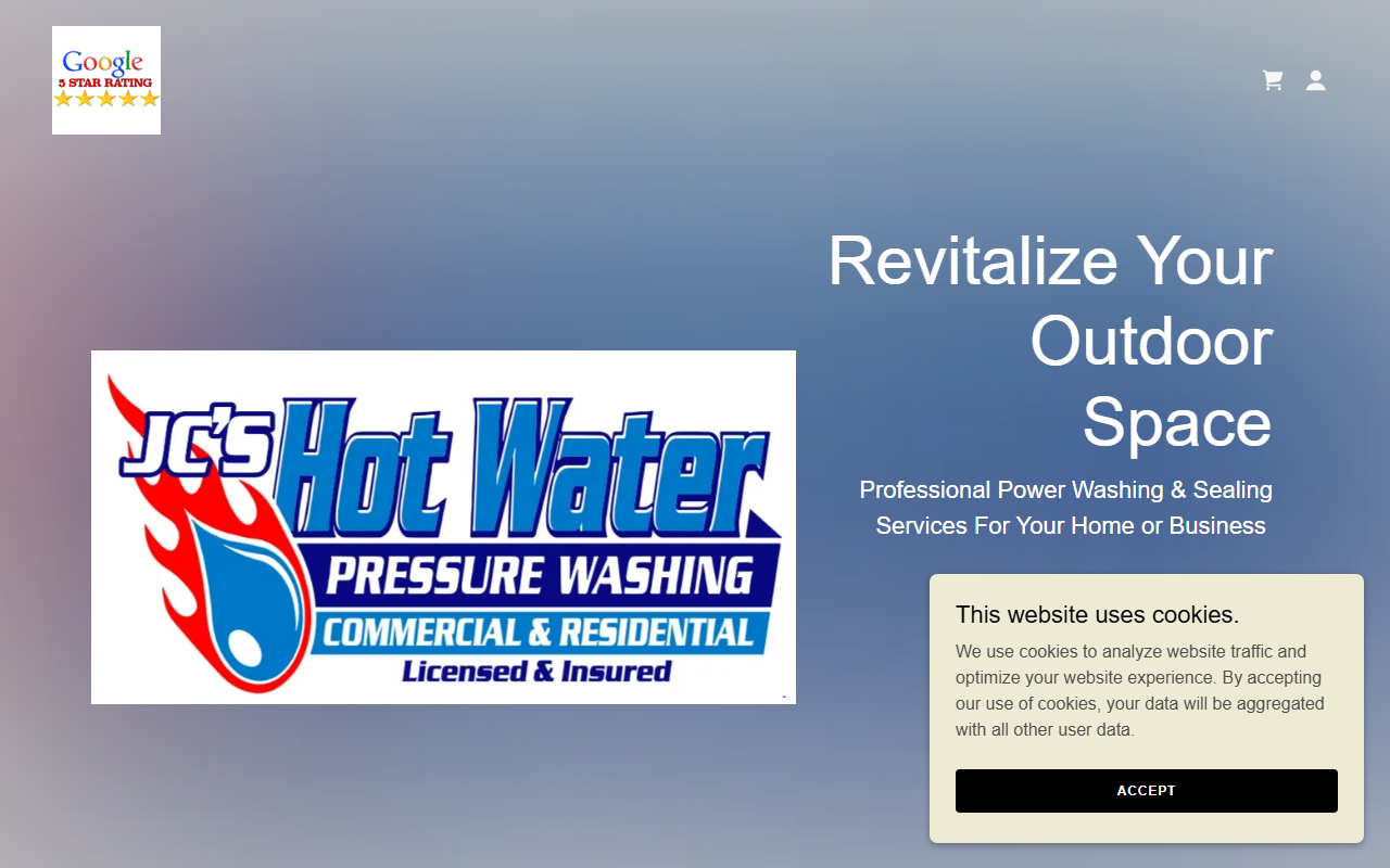 816powerwash.com screenshot
