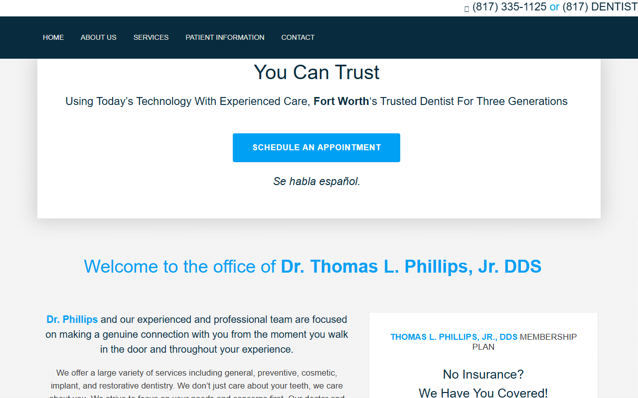 817dentist.com screenshot
