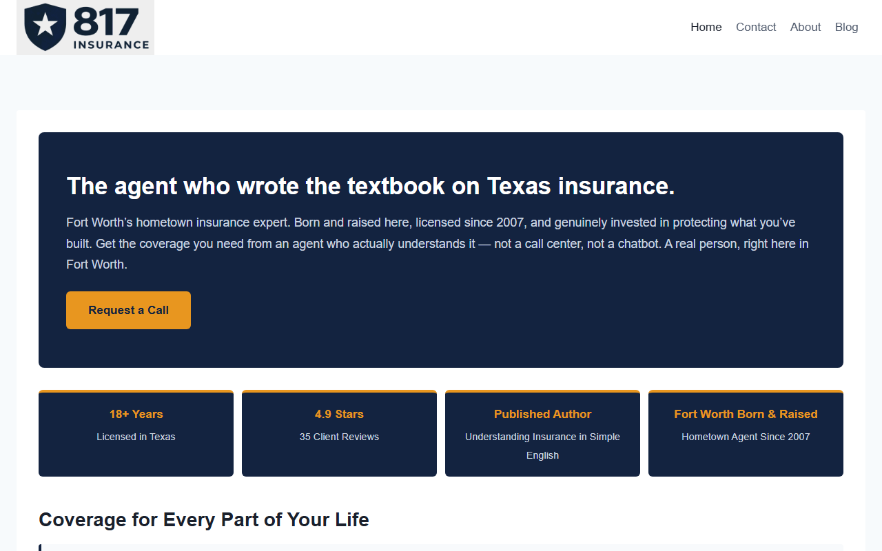 817insurance.com screenshot