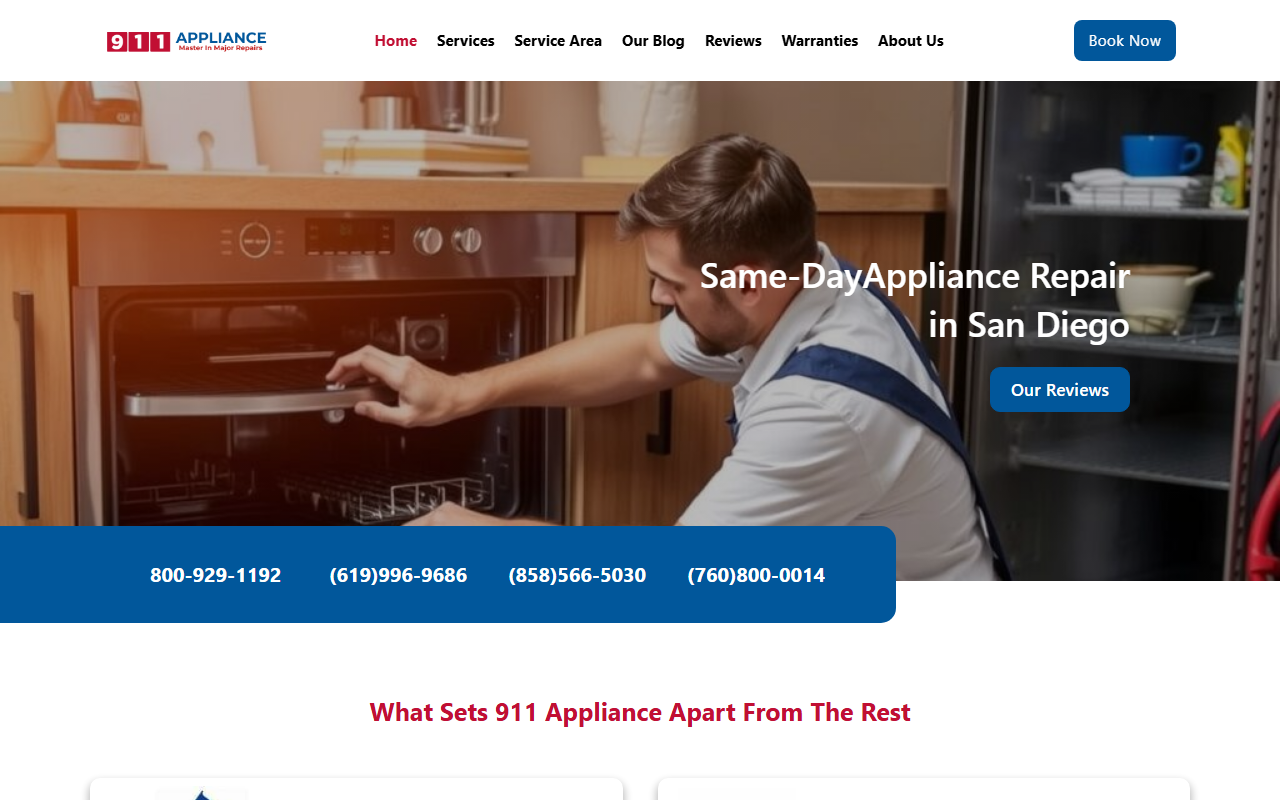 818appliance.com screenshot