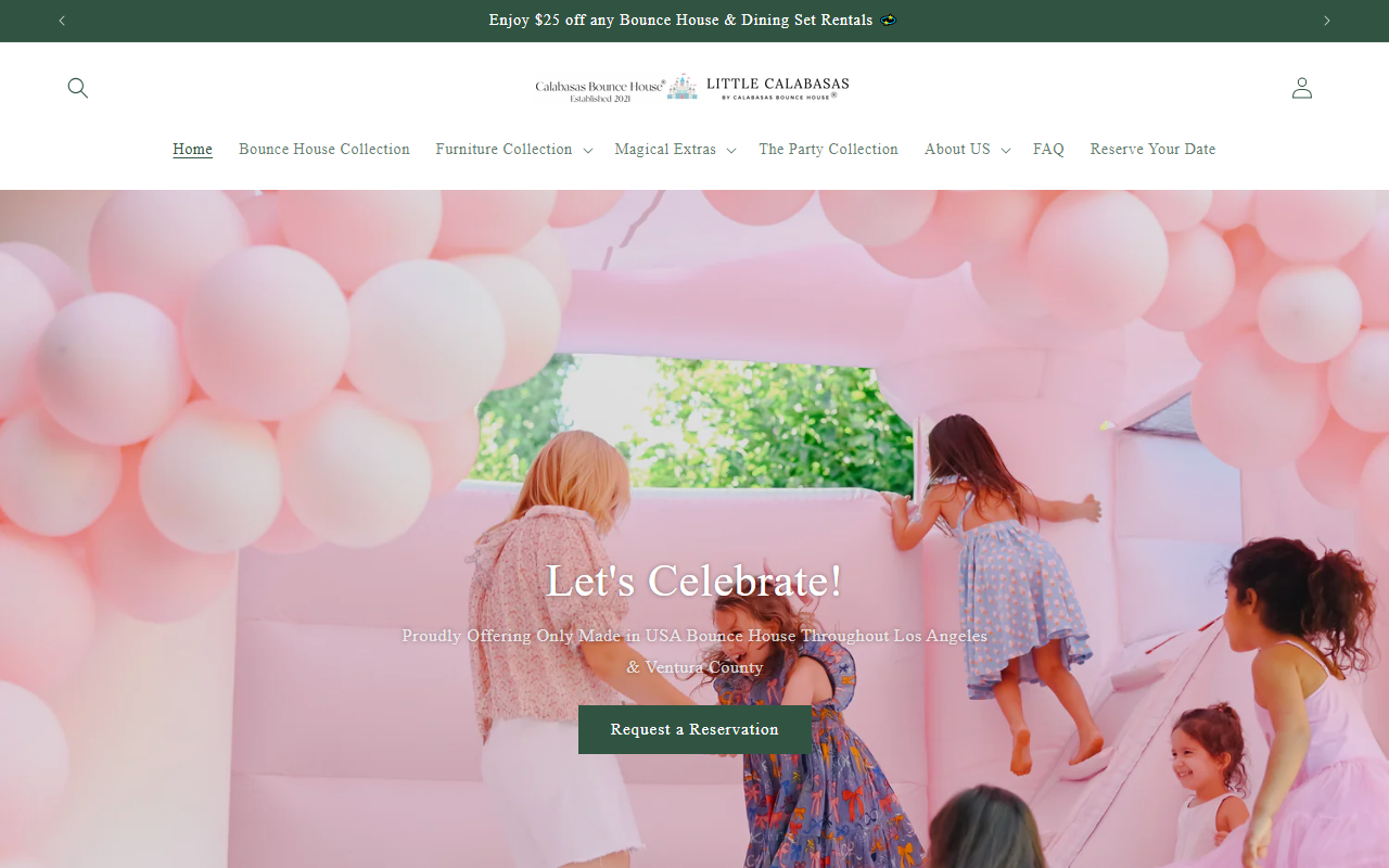 818bouncehouses.com screenshot