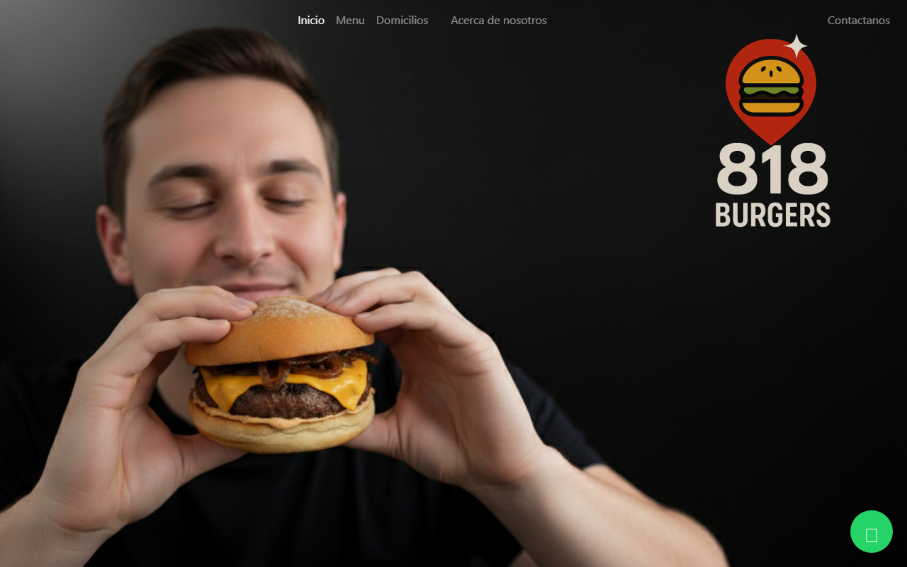 818burgers.com screenshot