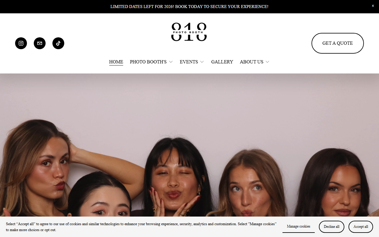 818photobooth.com screenshot