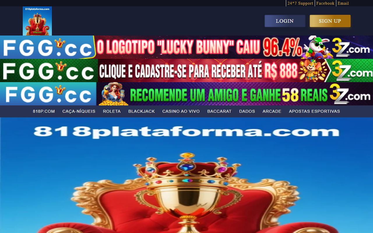818plataforma.com screenshot
