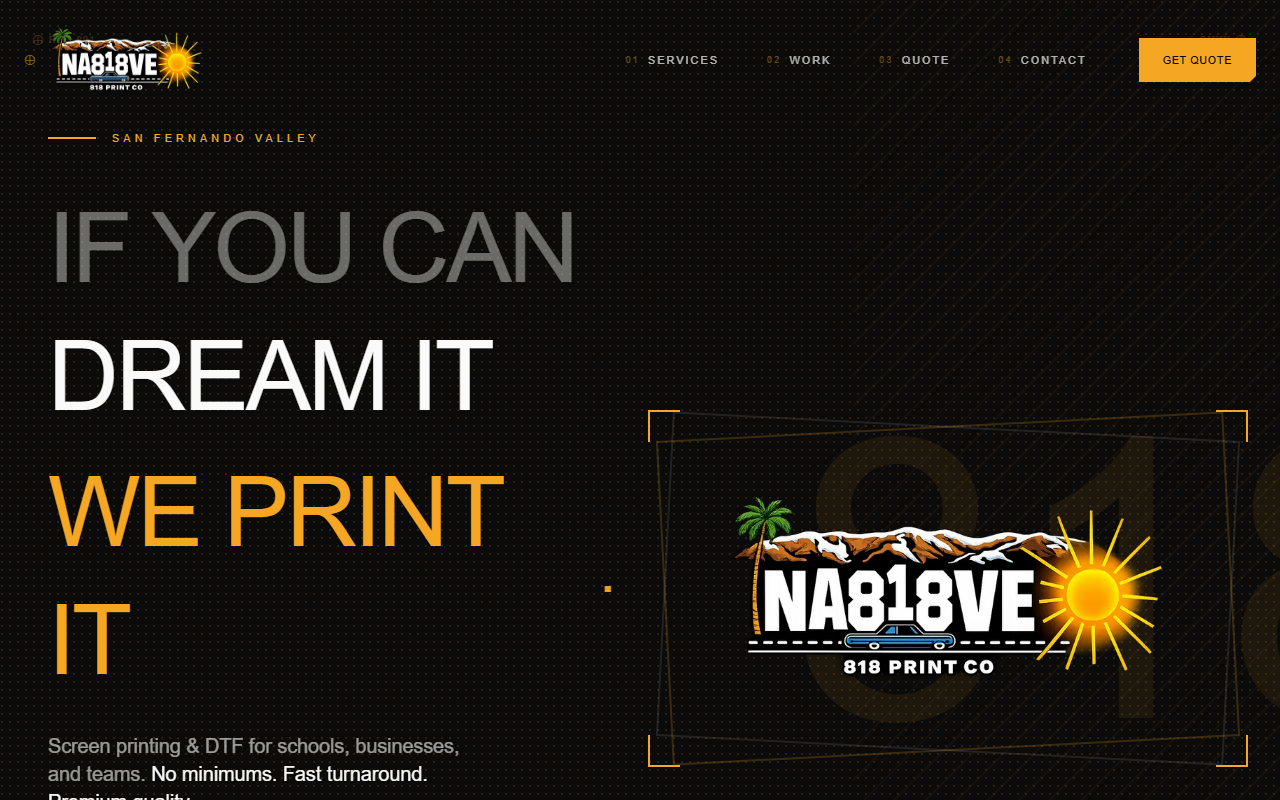 818printcompany.com screenshot