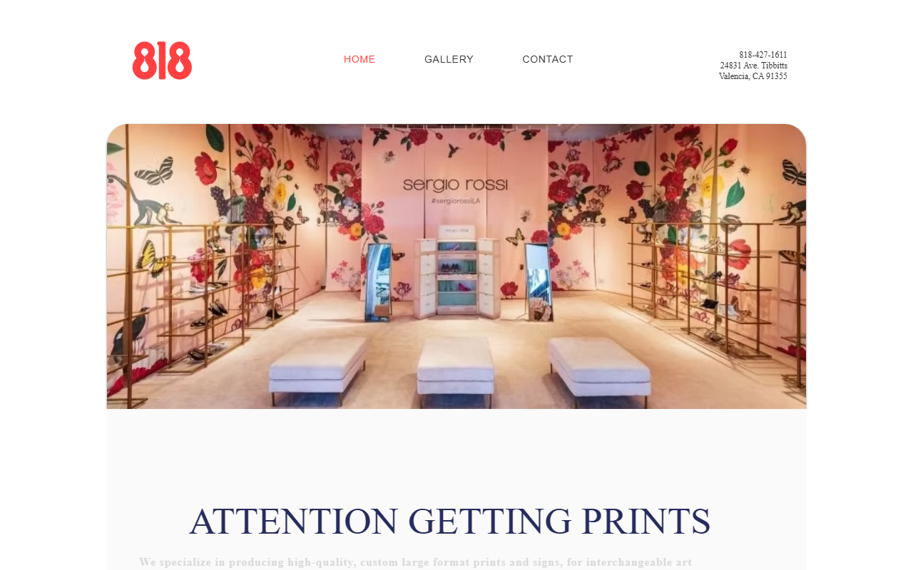818printing.com screenshot