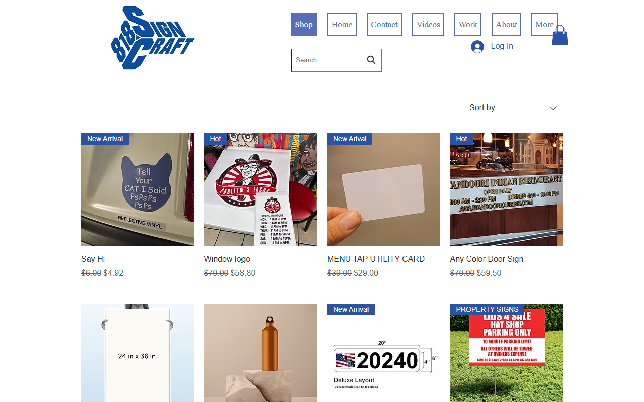 818signcraft.com screenshot