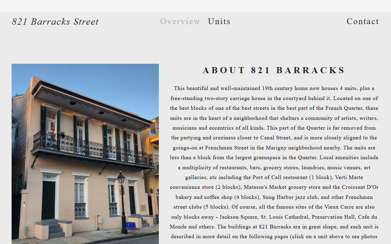 821barracks.com screenshot