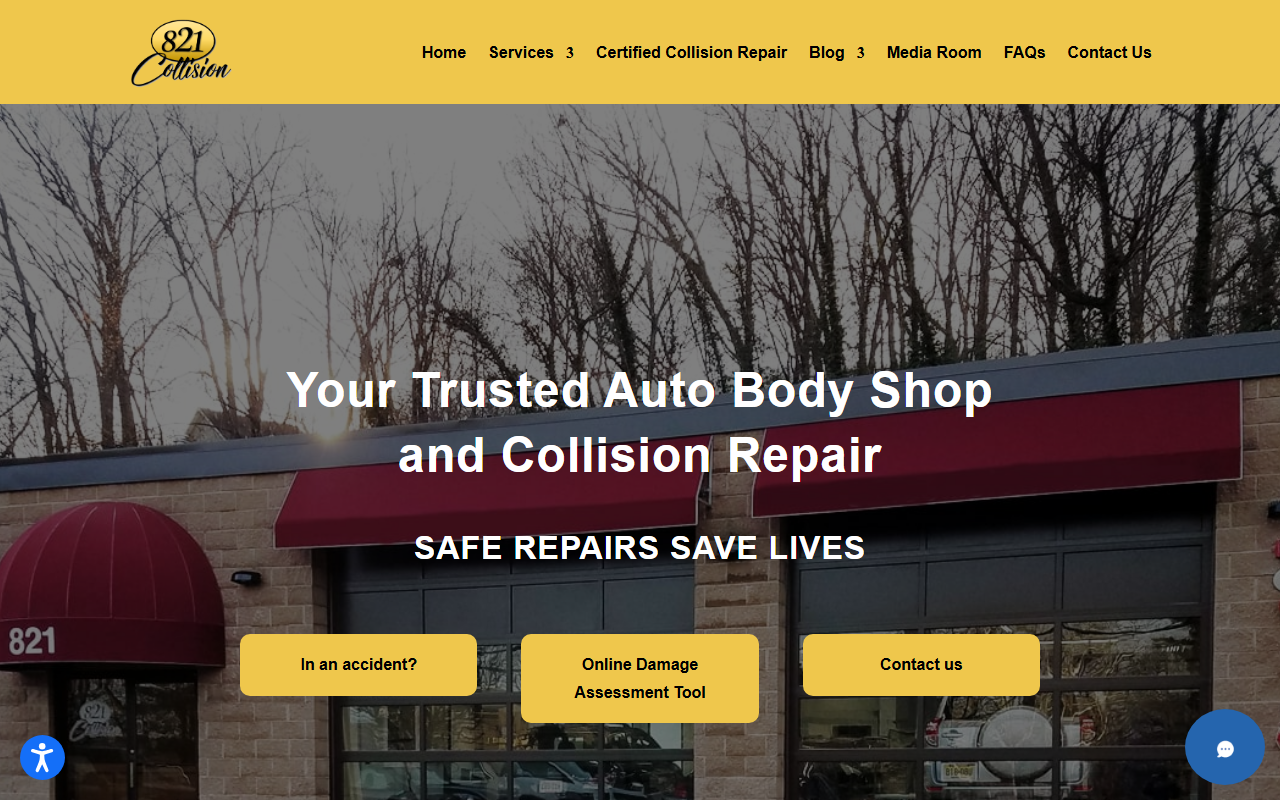 821collision.com screenshot