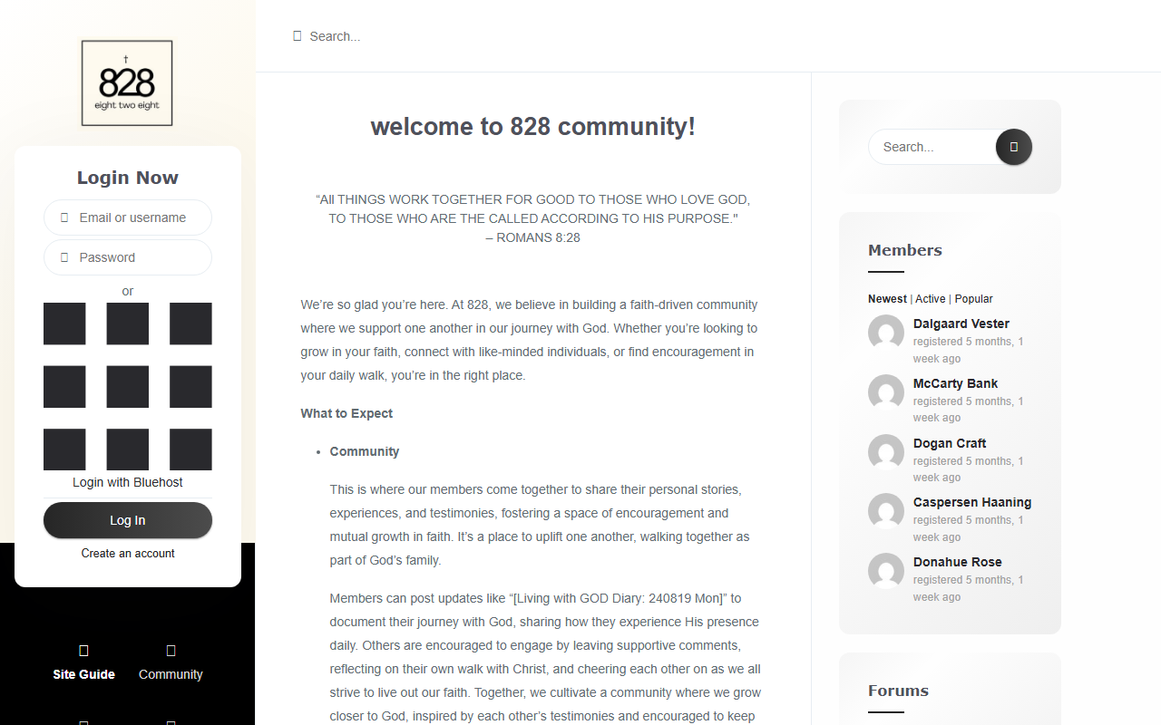 828blessing.com screenshot