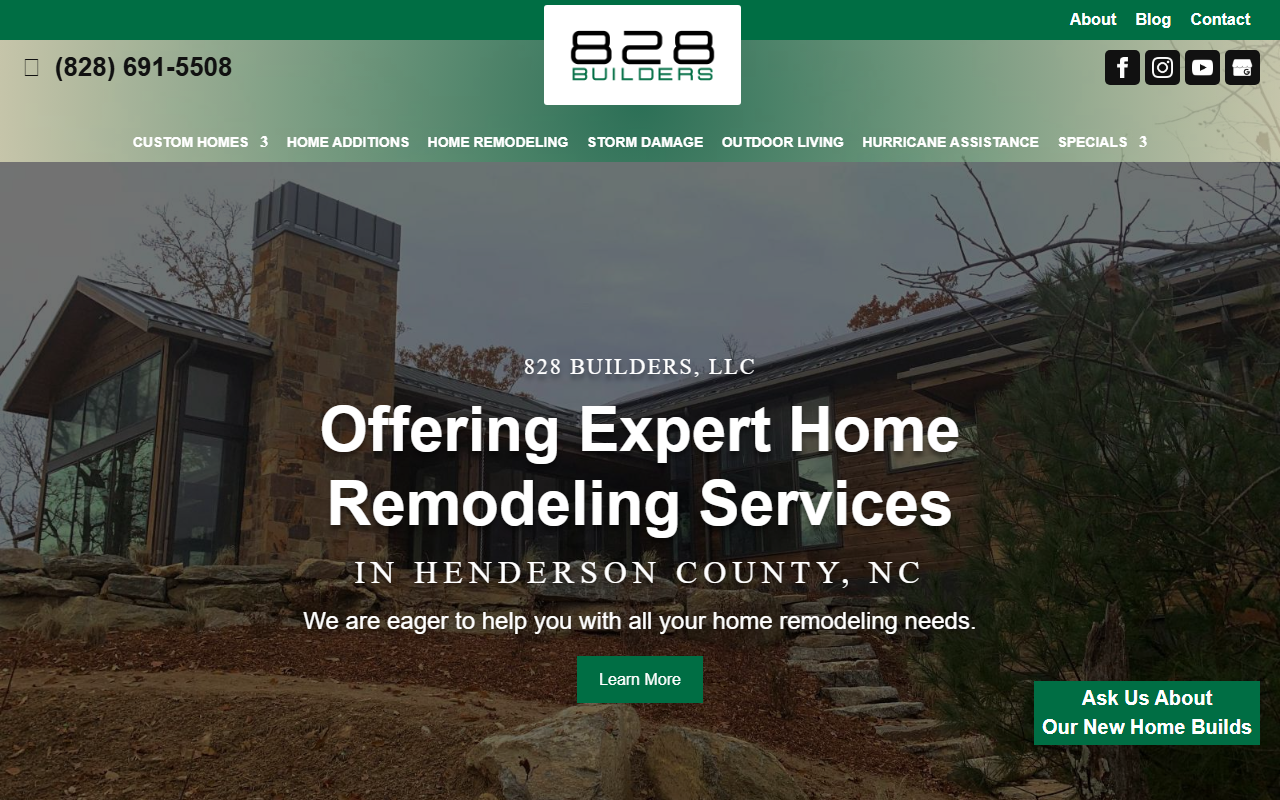 828builders.com screenshot