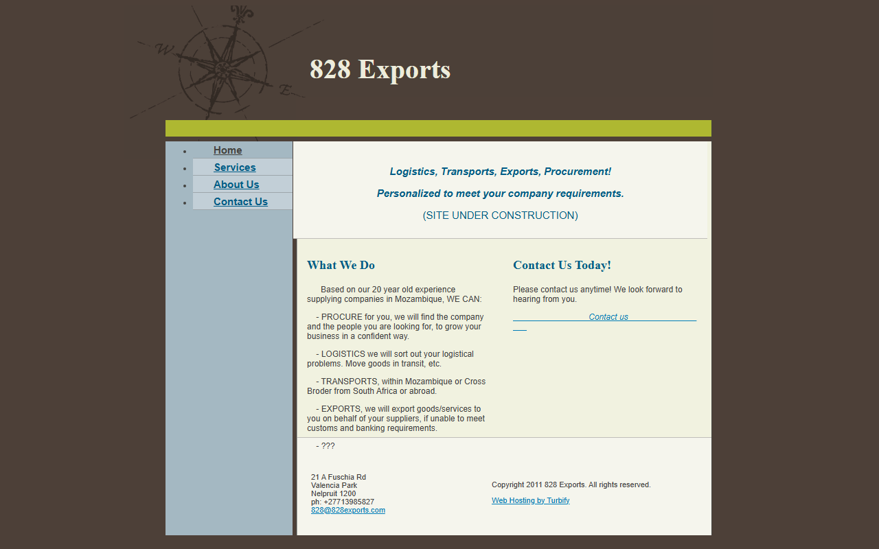 828exports.com screenshot