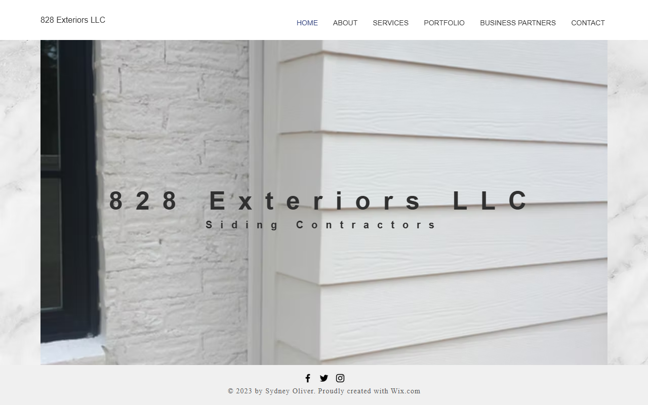 828exteriors.com screenshot