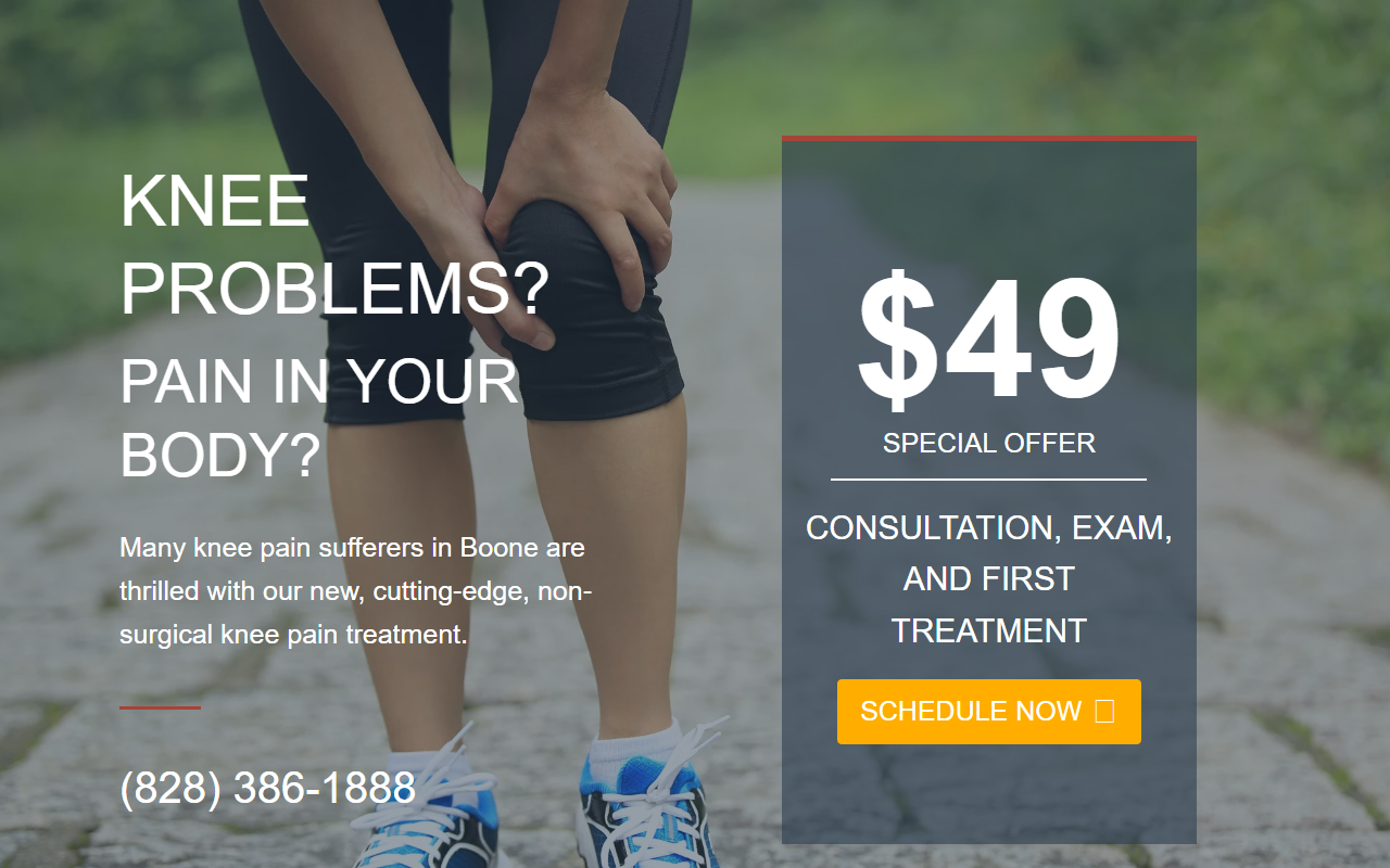 828kneepain.com screenshot